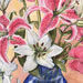 Painting - Lilies In Blue Vase