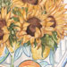 Painting - Sunflowers In Vase With Fruit