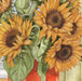 Painting - Sunflowers With Plant Pot And Fruit