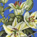 Painting - White Lilies In A Black Pot