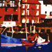 Painting - Scarborough Harbour Abstract
