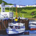 Painting - Scarborough Pleasure Boats & Lighthouse